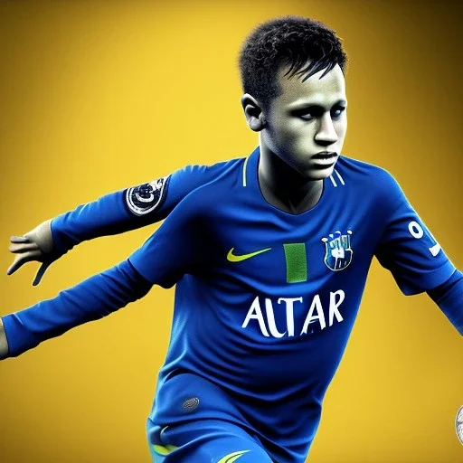 neymar as a child, 3d art, 8k resolution