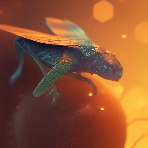 Firefly on nature, ultra realistic, ultra highly detailed, shiny, smooth, studio quality, octane render, ambient lighting, polaroid,--ar 1:1 --v4