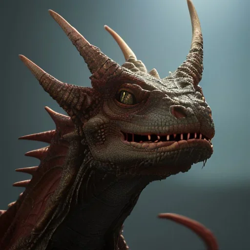 red dragon, dragon portrait, portrair, dragon head, dragon face, big eyes, fangs, dragon with horns, 8k resolution, high-quality, fine-detail, fantasy, incredibly detailed, ultra high resolution, 8k, complex 3d render, cinema 4d