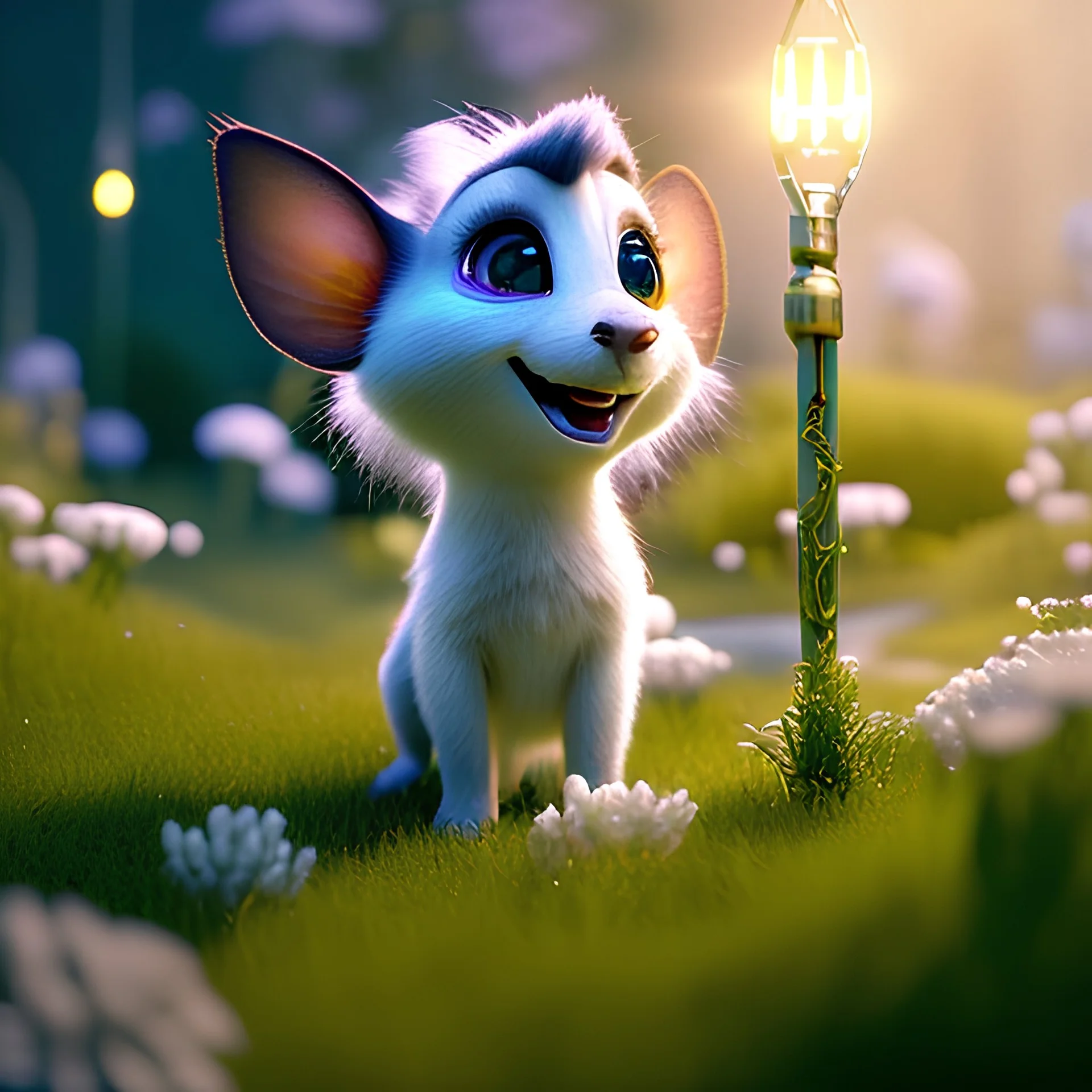 pixar art style of cute pixie in native environment, full body, by mobeius, au naturel, hyper detailed, digital art, trending in artstation, cinematic lighting, studio quality, smooth render, unreal engine 5 rendered, octane rendered, art style by klimt and nixeu and ian sprigger and wlop and krenz cushart