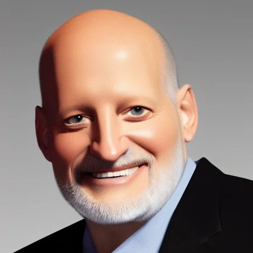 Pixar style, Jim Cramer, dense fur