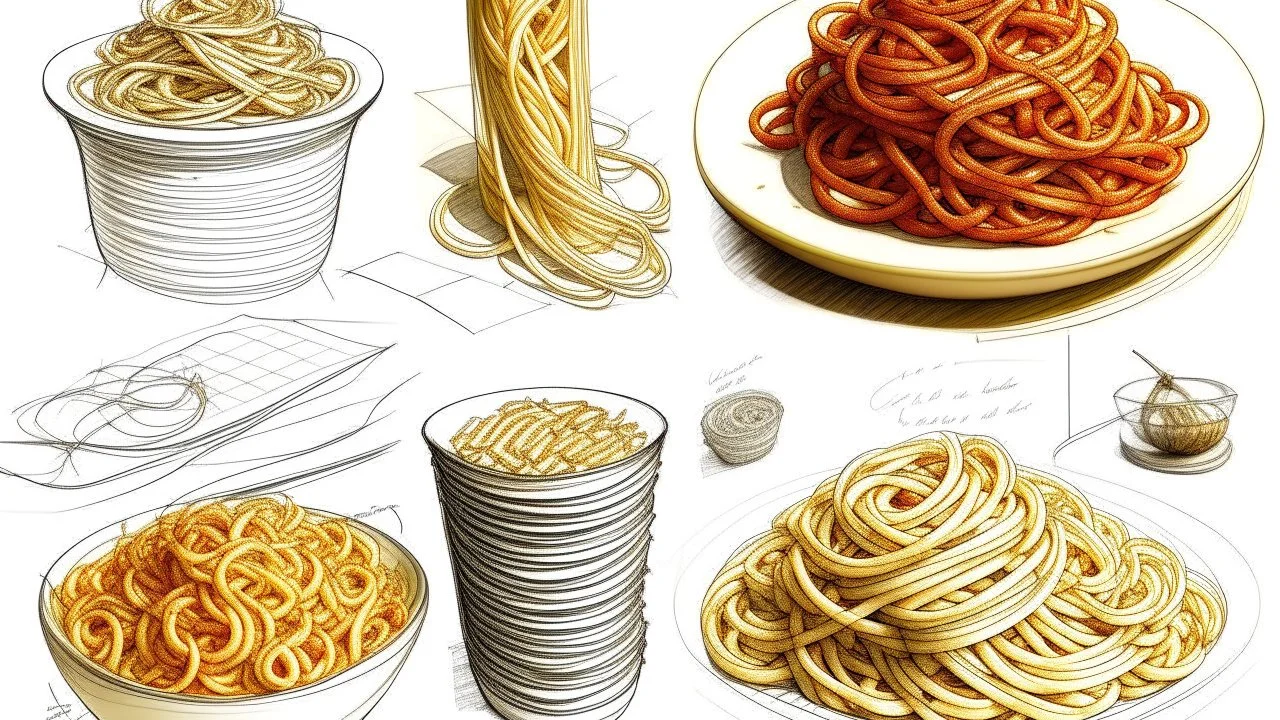 Analysis of Serpentini Pasta Concept Sketches