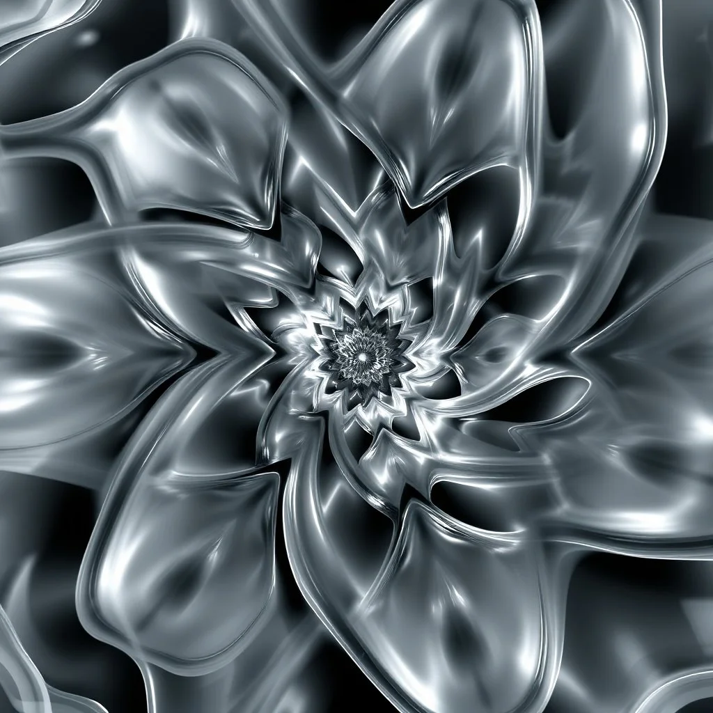 Mesmerizing abstract 3d visual, recursive structure of flowing translucent shapes, centered, soft aesthetic, negetive space.