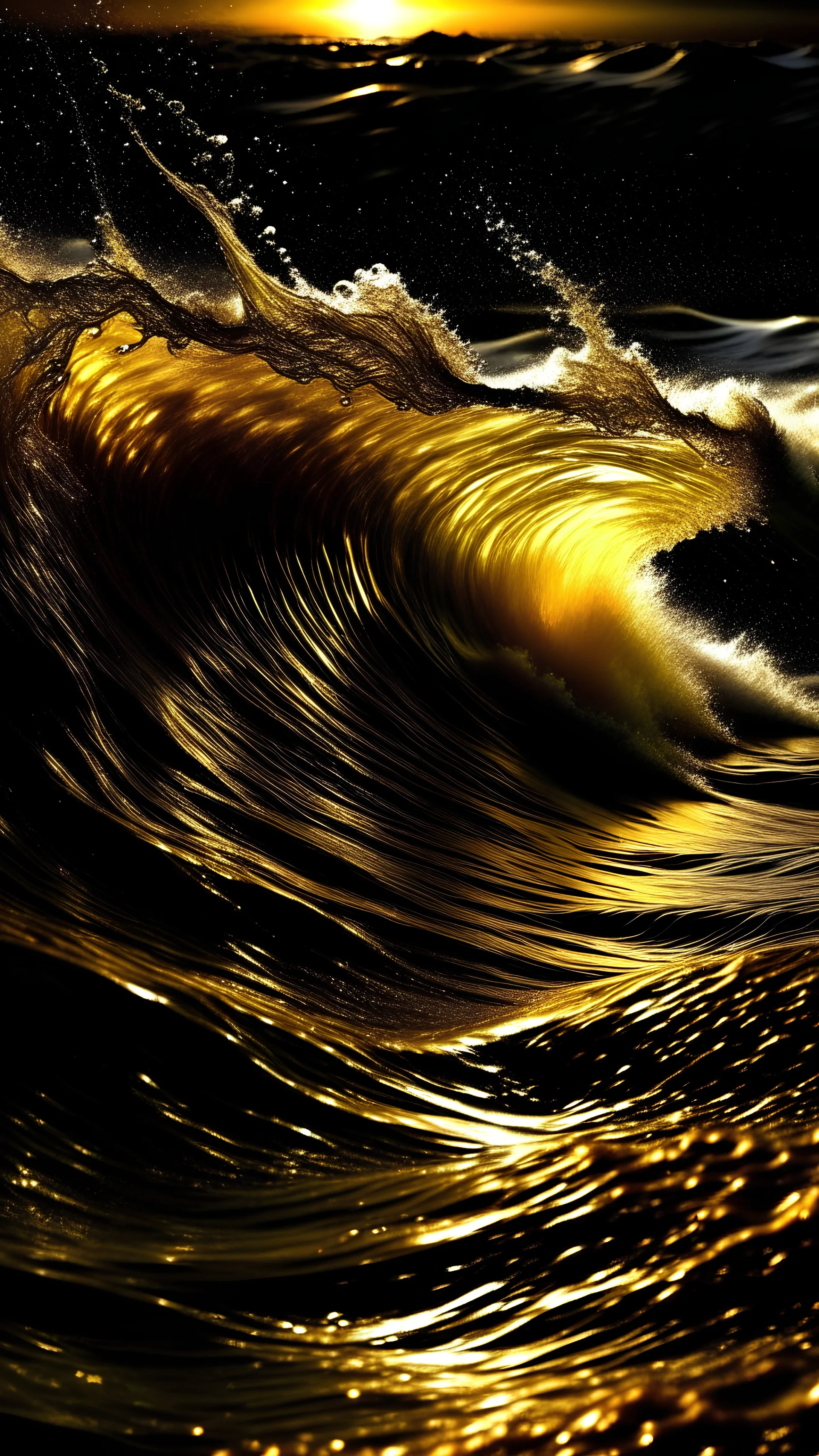 wave Kanagawa GOLD backgroung