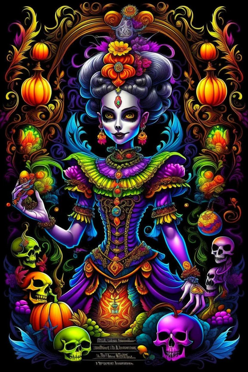 Centered, Ornate, Collectable Trading Card of Halloween Theme lisa frank pattern fantasy character portrait of Crisp Digital Art, holiday nutcracker by Aleksi Briclot, T-Shirt Design, Black Background in SNES arcade game, ultra realistic, wide angle, intricate details, retro Nintendo bitmap pixel art, highly detailed by peter mohrbacher, wayne barlowe, , hajime sorayama aaron horkey, gaston bussiere, craig mullins