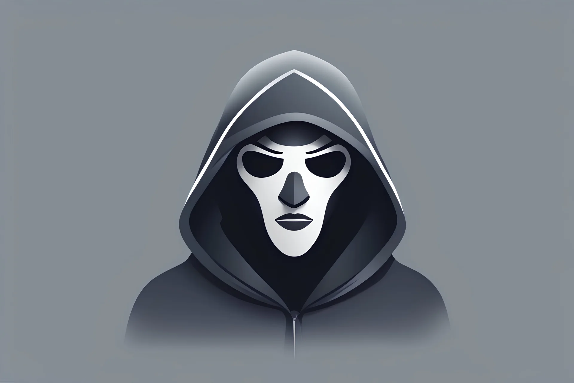 generate the app store logo of an app with an icon of a hooded-up person that covers the eyes