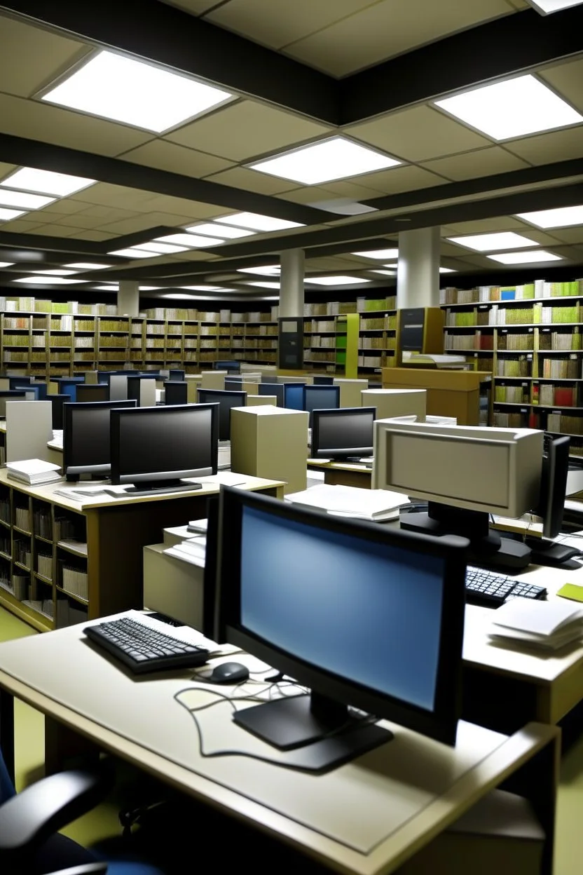 Library, computers, search