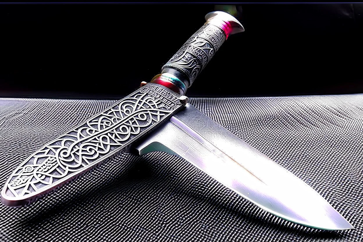 damask blade celtic knife