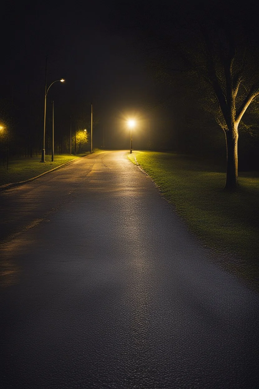 streetlight effect, It's dark everywhere except for one spot where there's a bright streetlight. The streetlight helps you see things clearly and find your friends easily in that small area.