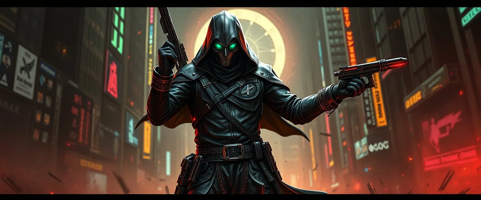 saviour thief leader, cyberpunk setting
