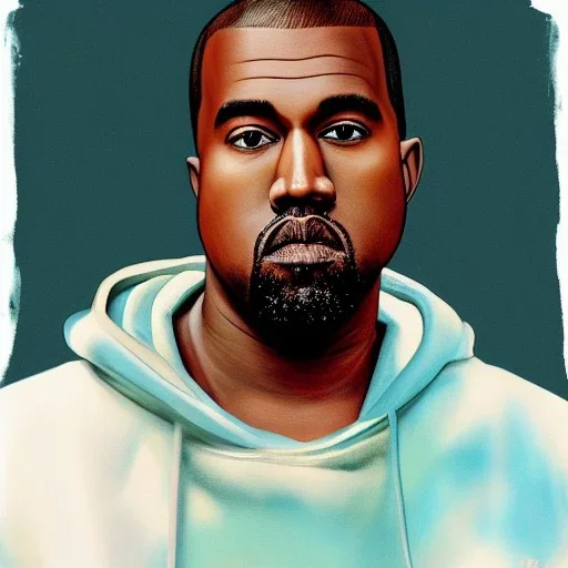 Portrait of Kanye West