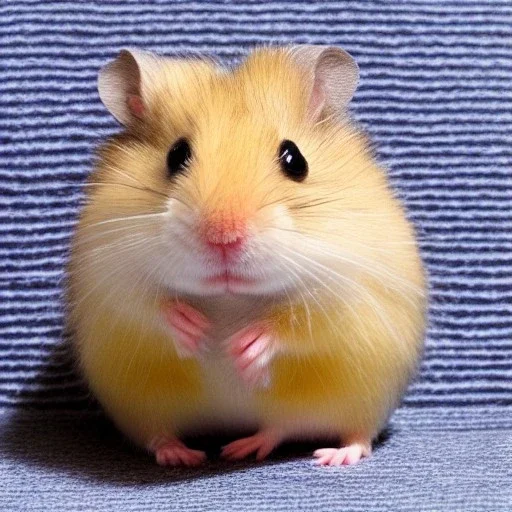 a hamster with seven feet