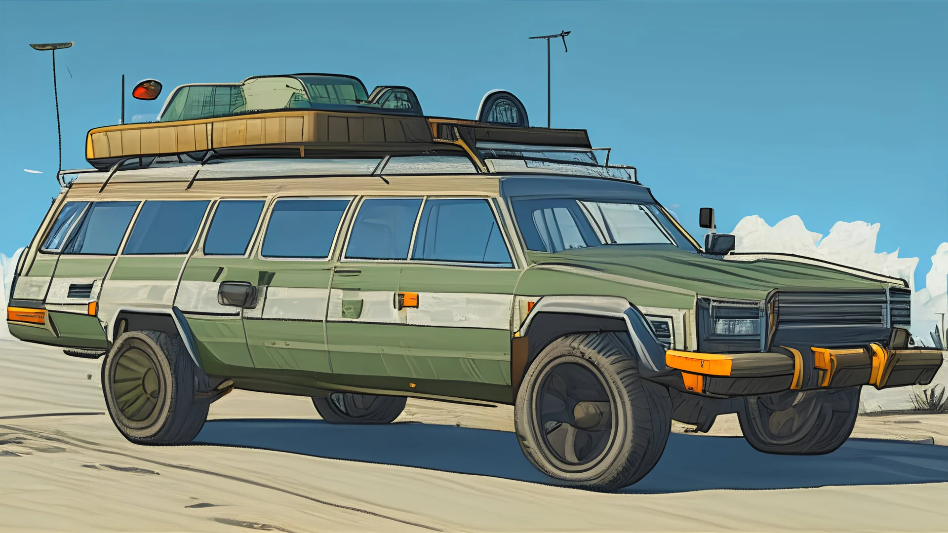 illustration of a gta 5 style vehicle