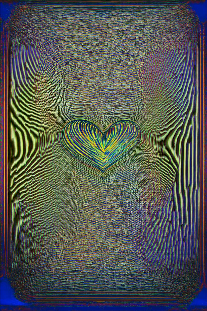 the silent heart of nonlinear wisdom; Neo-surrealistic Optical Art