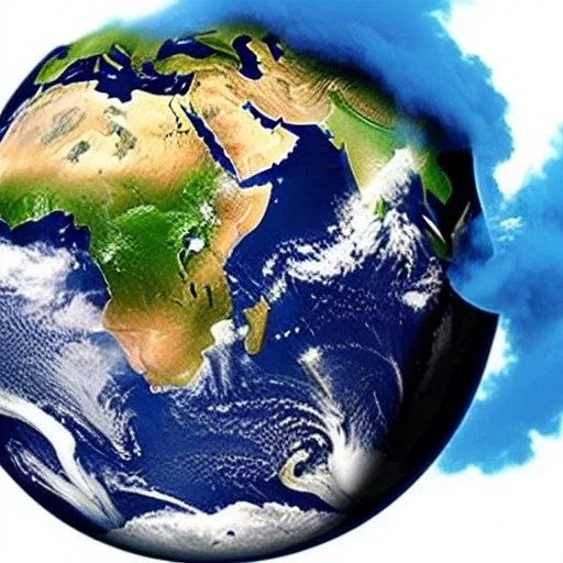  illustration of the earth with smoke and ash covering it could effectively represent the idea of "Your World is an Ashtray." This imagery could symbolize the negative impact human actions, such as pollution and deforestation, have on the planet.