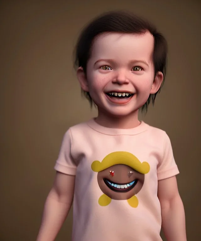 Jigsaw toddler, smile, full body, dramatic lighting, hyper realistic