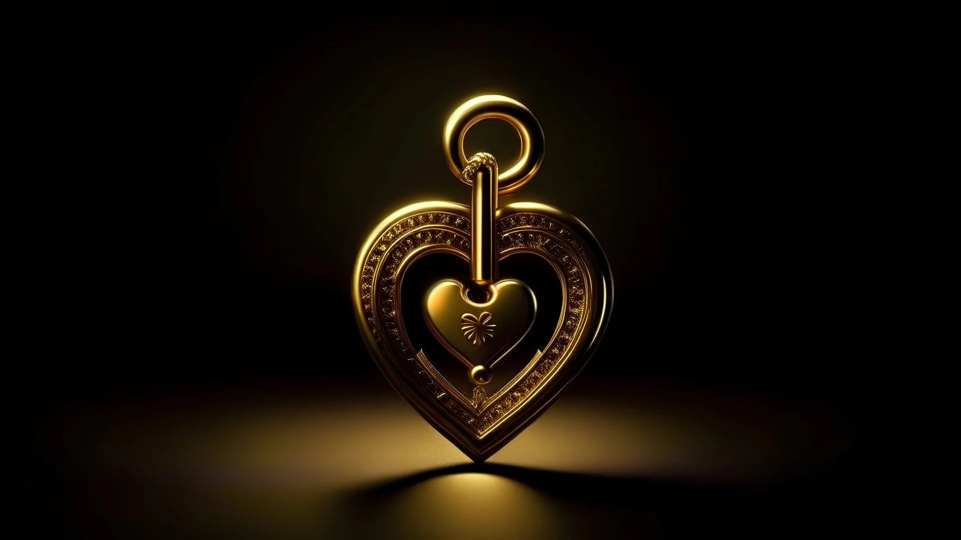 A captivating image of a heart-shaped lock being opened by a golden key, symbolizing unlocking the secrets to winning her heart.