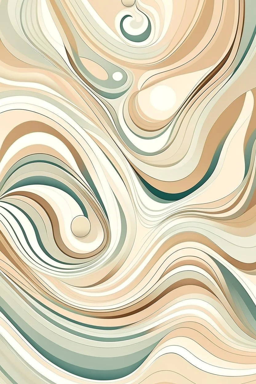 changing geometrical to abstract and fluid, creamy colors