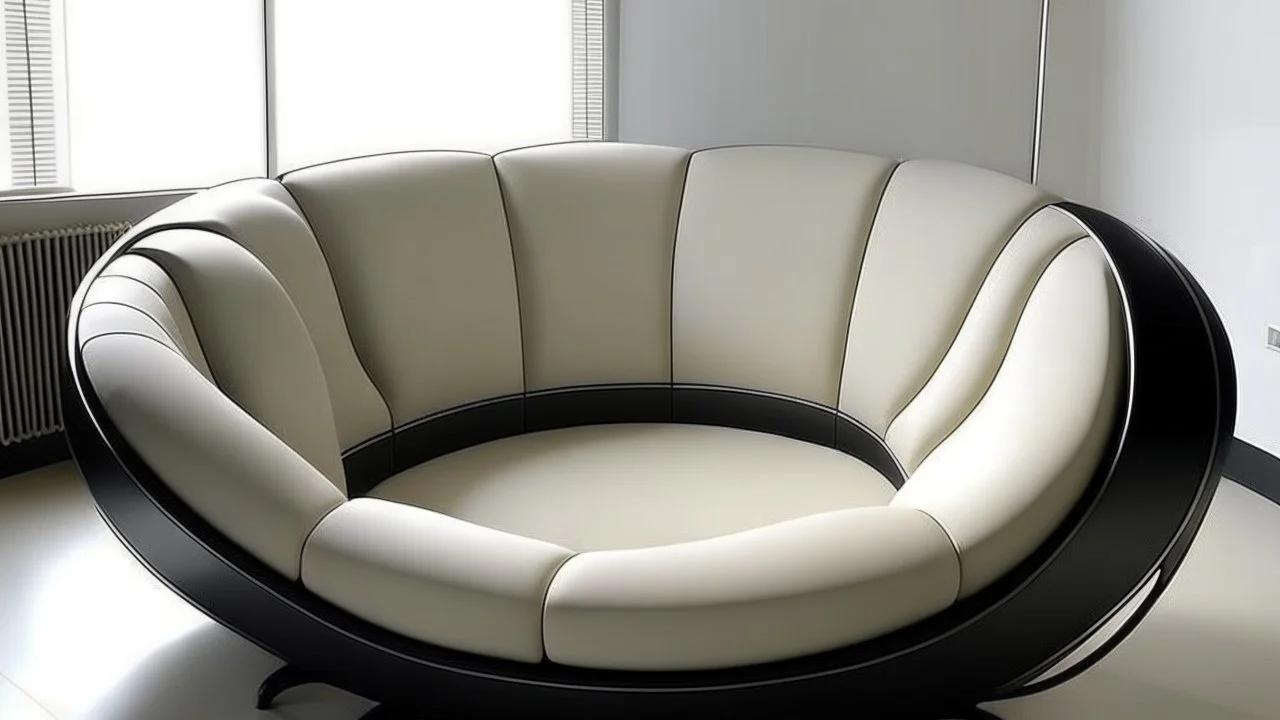 Fan shaped sofa design modern