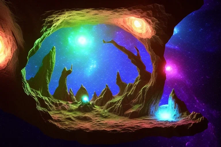 cave exploration glow galaxy branch bowl