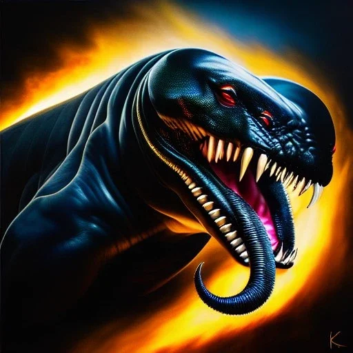 Ultra detailed fullbody Portrait in oil on canvas of Venom fusions Rhino(marvel) ,intense stare,extremely detailed digital painting, extremely detailed face,crystal clear Big eyes, mystical colors ,perfectly centered image, perfect composition, rim light, beautiful lighting,masterpiece,8k, stunning scene, raytracing, anatomically correct, in the style of robert e howard and Ken Kelley and Ohrai Noriyoshi and Simon Bisley and tomzj1