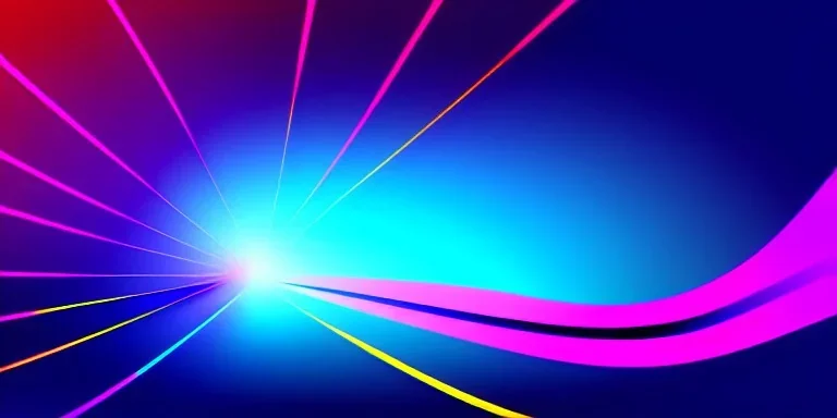 Vector technology abstract background with dynamic amorphous neon vector curve waves and modern pinkcyberpunk.