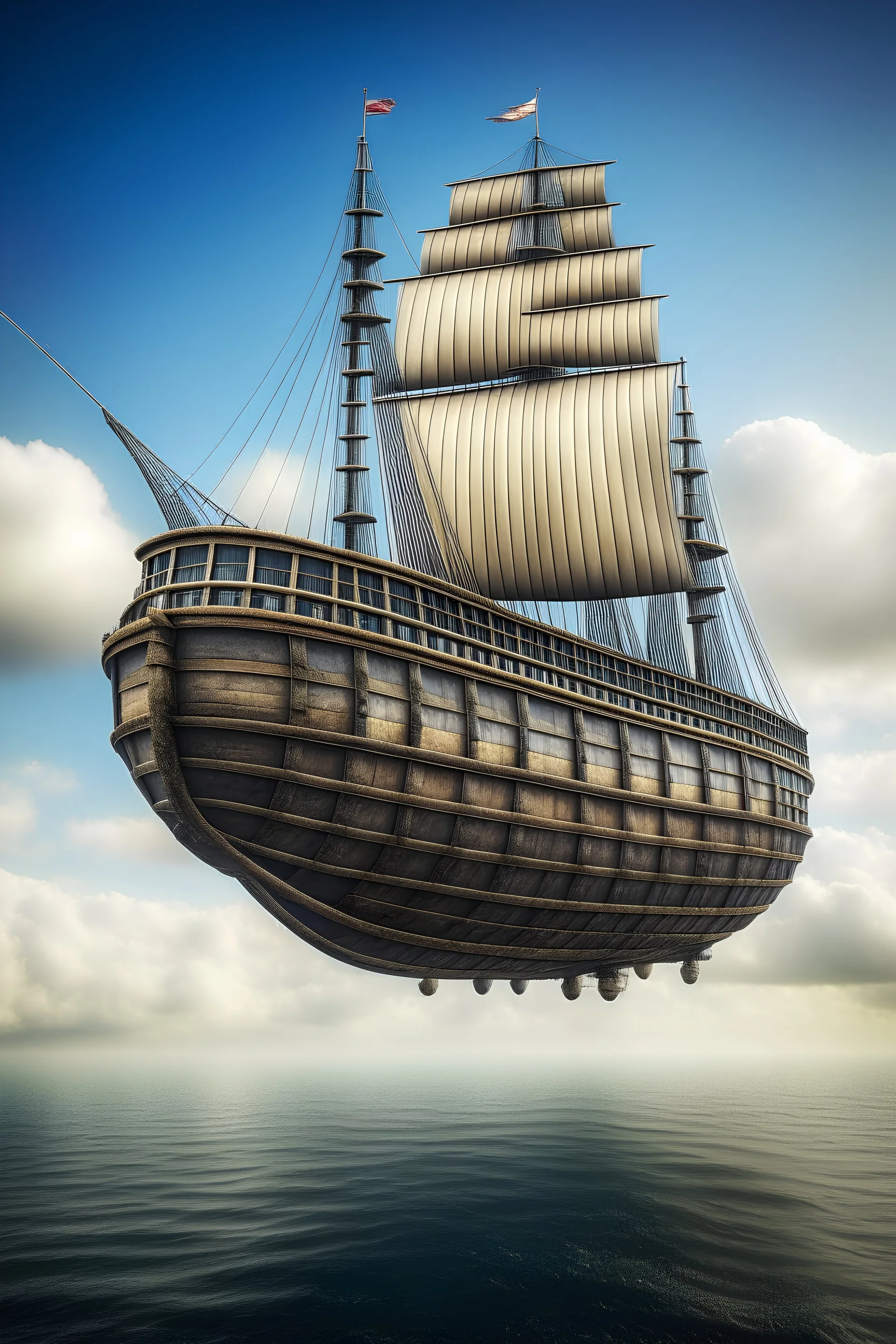 Ship in air