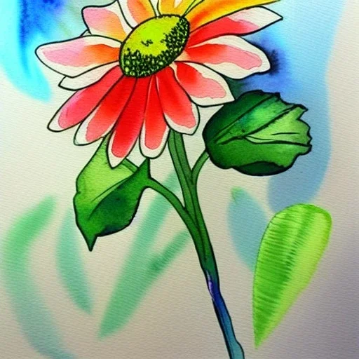 water color flower painting