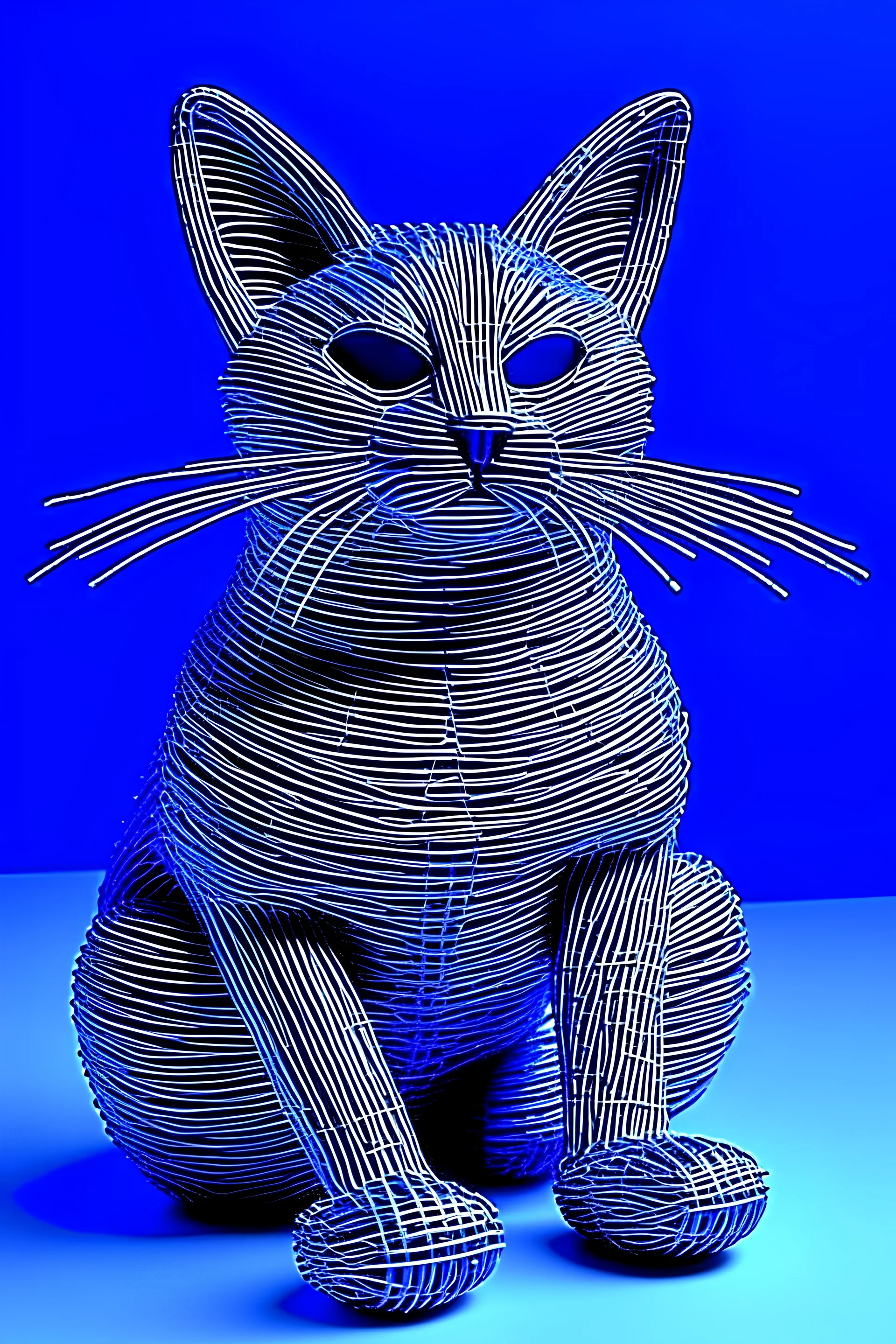 cat wire blue