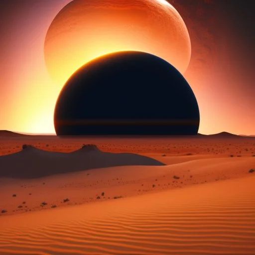 person alone in planet ,Dune-Desert Planet Arrakis: Image of a barren, sandy desert planet with two moons in the sky, conveying the harsh environment of Arrakis., Alexandro Jodorowsy Art,Juan Gimenez Art,Space Art,Sci-Fic Art,Dark Influence,NijiExpress 3D v2,Kinetic Art,Datanoshing,Oil painting,Ink v3,Splash style,Abstract Art,Abstract Tech,CyberTech Elements,Futuristic,Epic style,Illustrated v3,Deco Influence,Air Brush style,drawing