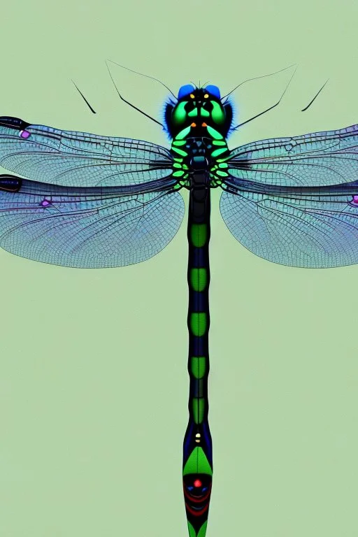 Damselfly detailed intricate