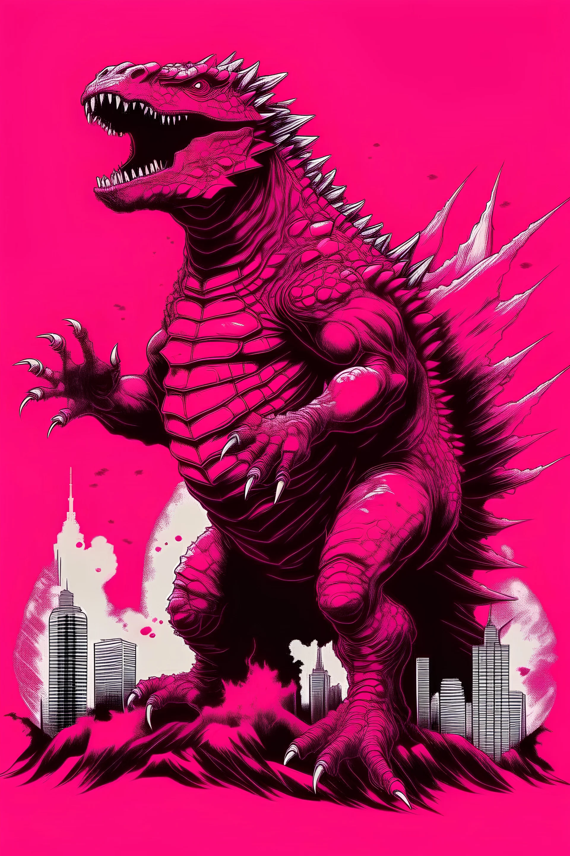 Godzilla pink
