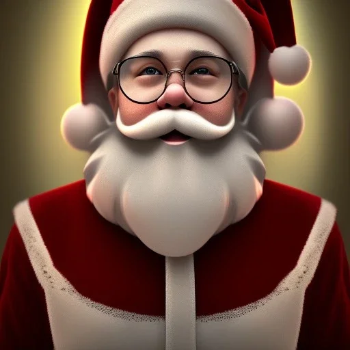 Santa Clause, portrait, detailed, 8k resolution, warm light