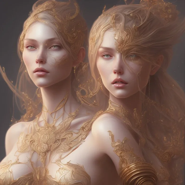 A highly detailed and hyper realistic drawing of a gorgeous and sexy Goddess, trending on artstation, sharp focus, studio photo, intricate details, highly detailed, by greg rutkowski