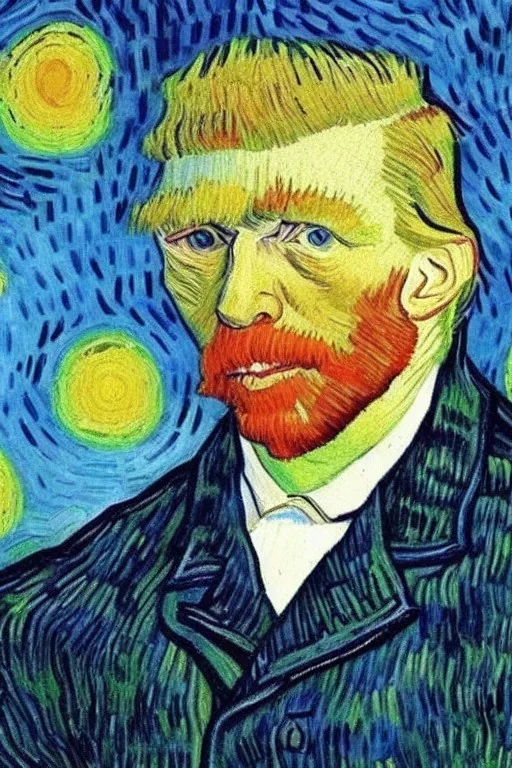 trump painted by Van Gogh