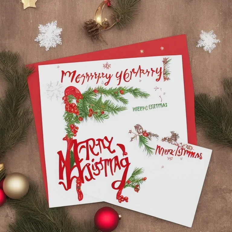 POSTCARD,merry christmas, neon