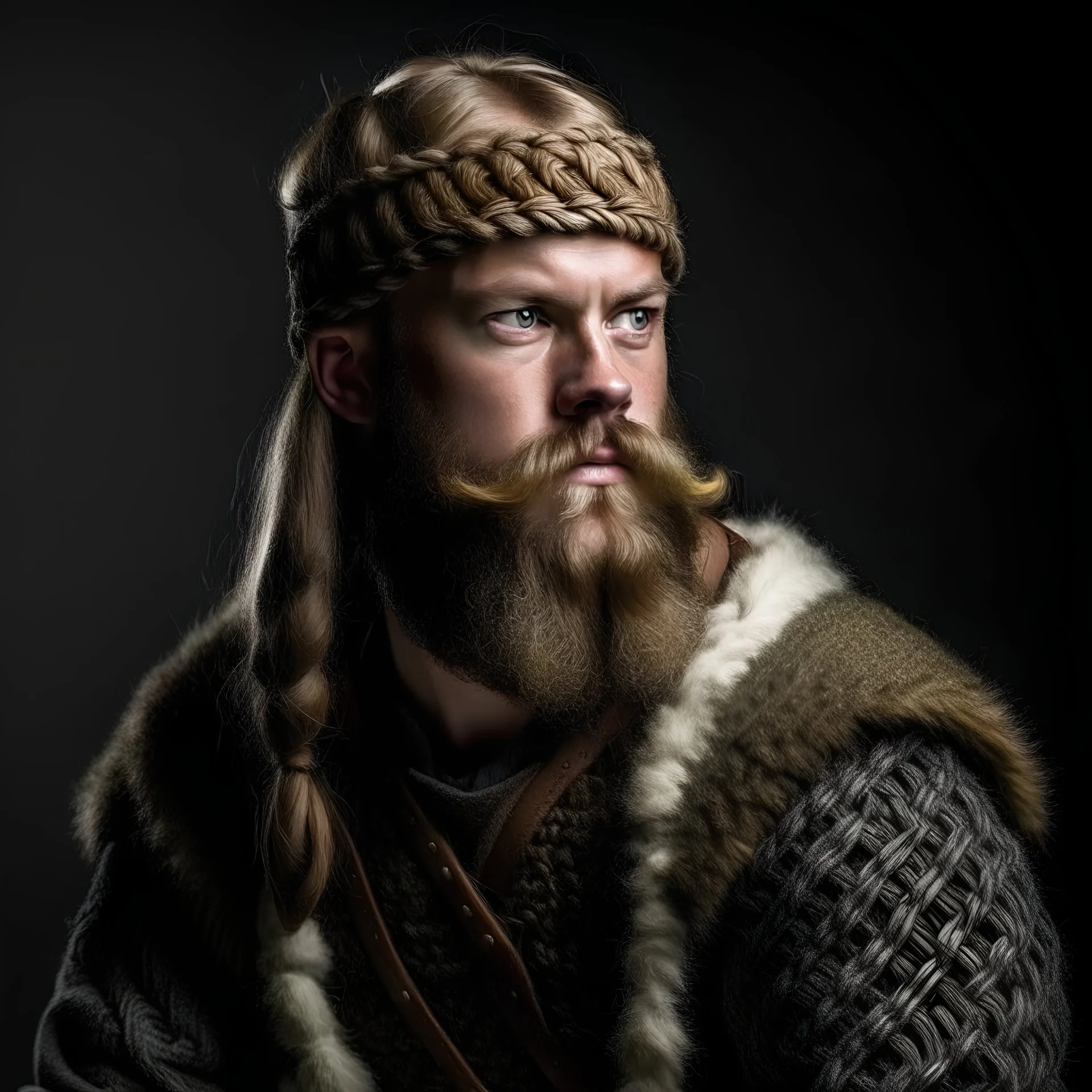 a viking in a wool sweater, funny
