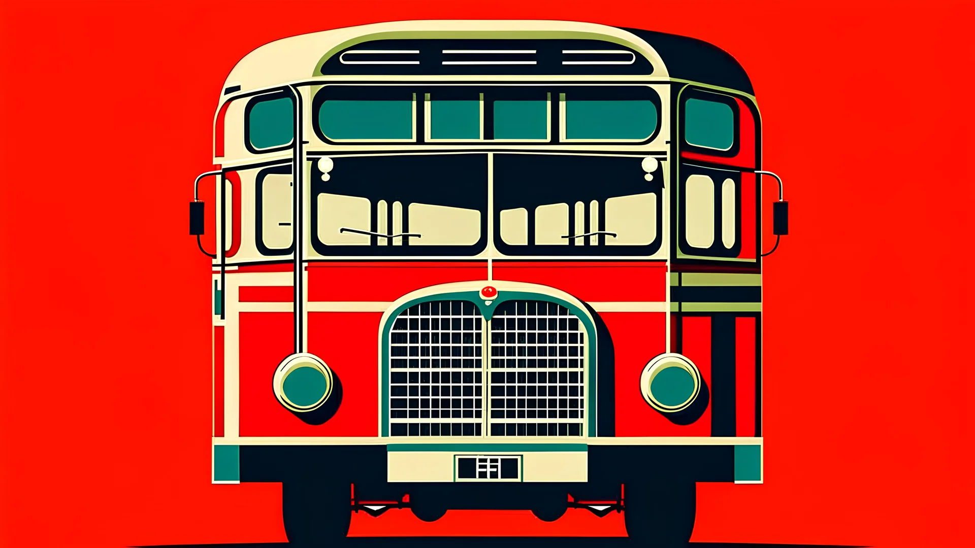 A vector graphic of a london bus