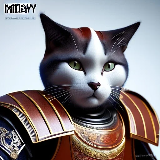 beautiful smooth realistic Japanese samurai robot cat body, run on dark cosmos background, dog еye, extremely sharp detail, finely tuned detail, ultra high definition, 8 k, unreal engine 5, ultra sharp focus, accurate sword wings, positive smile