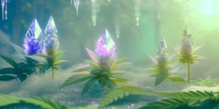 crystal marijuana leaf in a galactic ambiance beautiful fairy, transparent, delicate colors, in the foreground, full of details, smooth，soft light atmosphere, light effect，vaporwave colorful, concept art, smooth, extremely sharp detail, finely tuned detail, ultra high definition, 8 k, unreal engine 5, ultra sharp focus