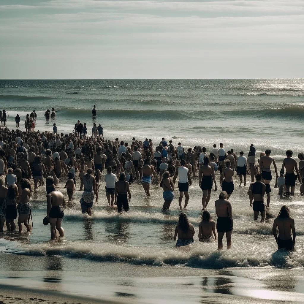 People on the seashore