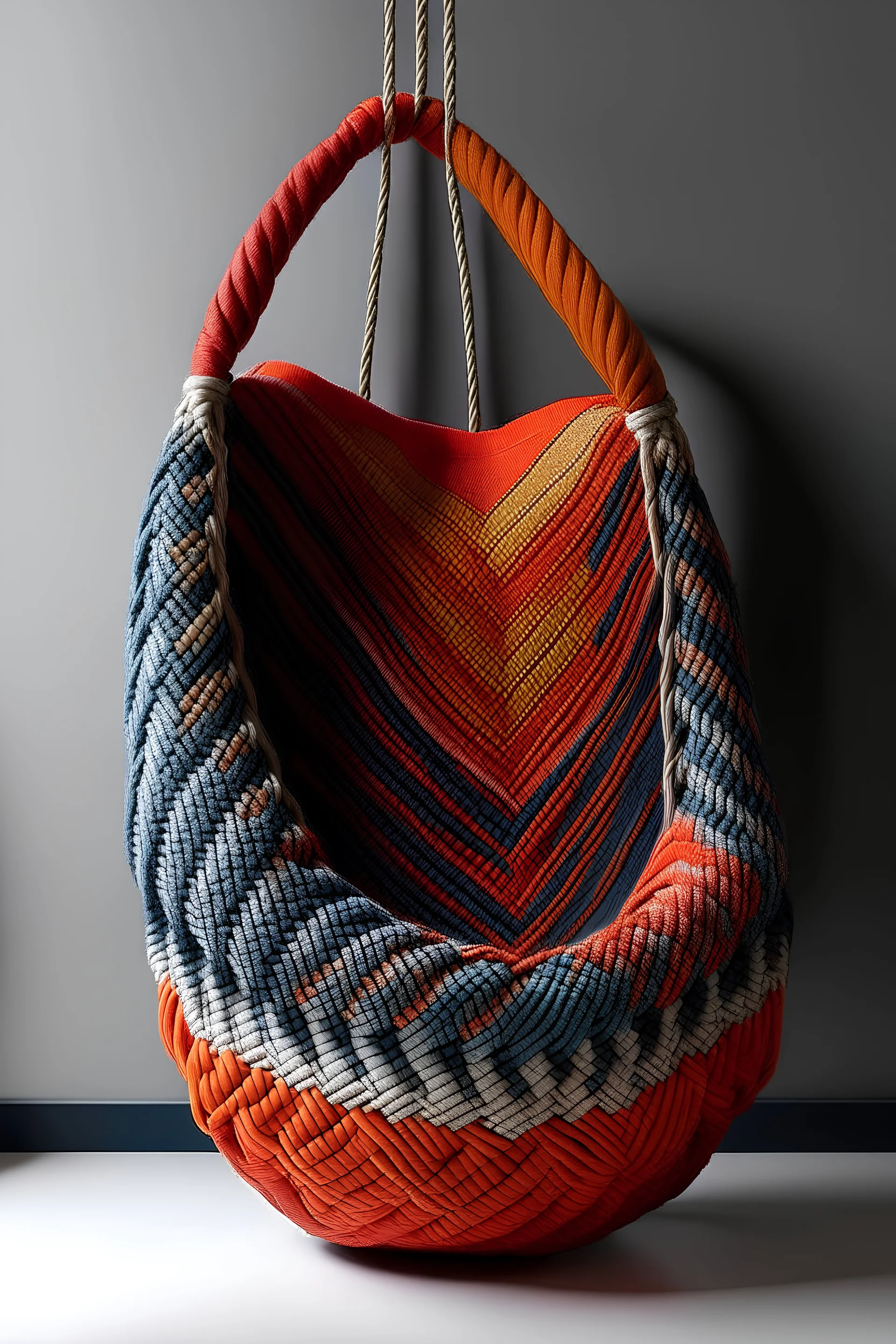 innovative design of a woven hanging inspired by Egyptian folklore with popular colour