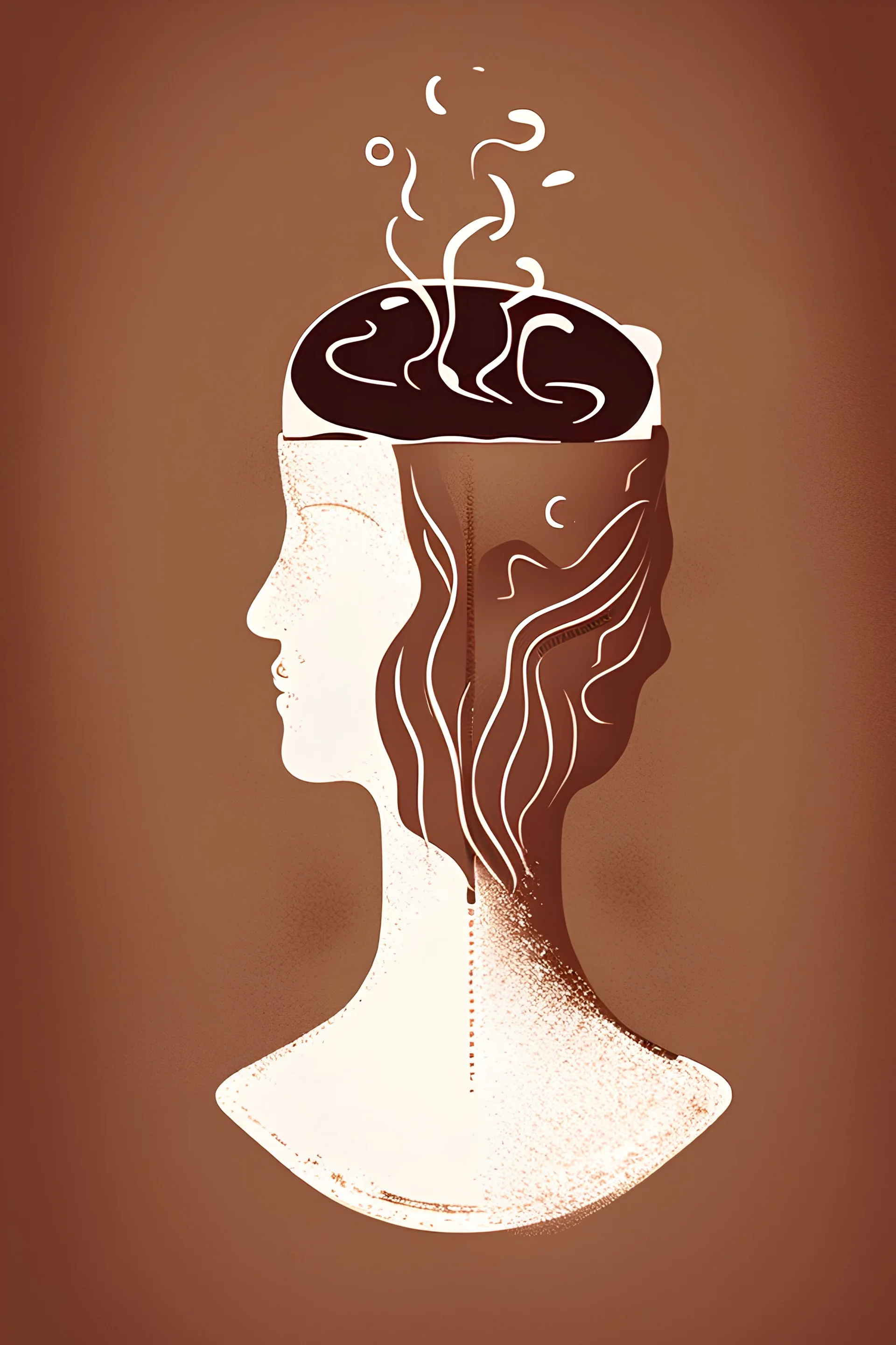 coffee head illustratorlines
