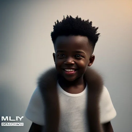 beautiful smooth realistic, black male, 3 y/o boy, long blond, extremely sharp detail, finely tuned detail, ultra high definition, 8k, unreal engine 5, ultra sharp focus, smile teeth, happy