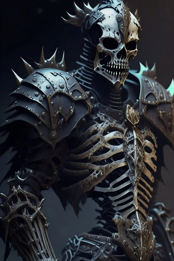 dark armored skeleton warrior