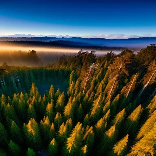 Redwood National Park, California,aerial view,extremely detailed digital painting, high resolution,8k, realistic, beautiful, volumetric lighting, mystical colors ,perfectly centered image, perfect composition, rim light, beautiful lighting,masterpiece, stunning scene, raytracing, anatomically correct, in the style Van Gogh and robert e howard and Ken Kelley and Ohrai Noriyoshi and Simon Bisley and tomzj1.