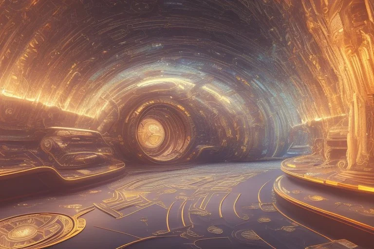 white and gold crystal galactic ambiance cinema4d scifi futuristic tunnelfield pools lighting underground, full of details, smooth, bright sunshine，soft light atmosphere, light effect，vaporwave colorful, concept art, smooth, extremely sharp detail, finely tuned detail, ultra high definition, 8 k, unreal engine 5, ultra sharp focus