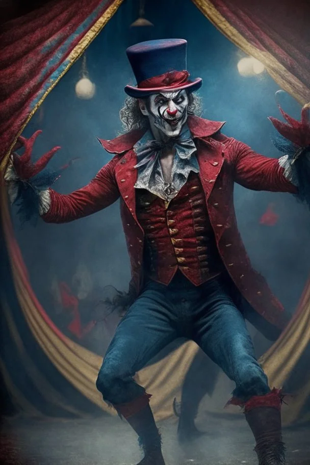 Van Helsing pretending to be a circus ring leader