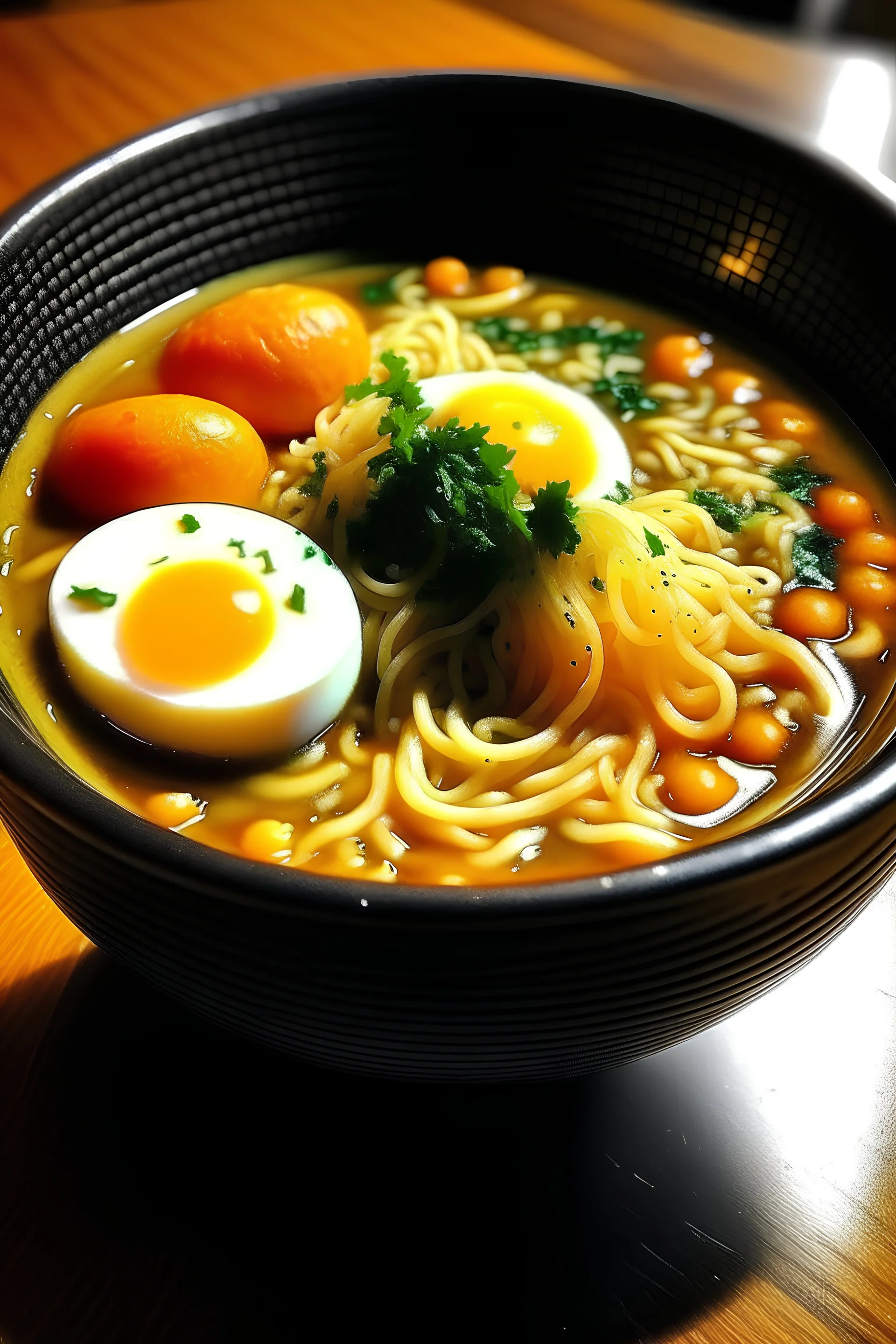 SHOW ME A BOWL OF RAMEN NOW TAKE OUT THE EGGS