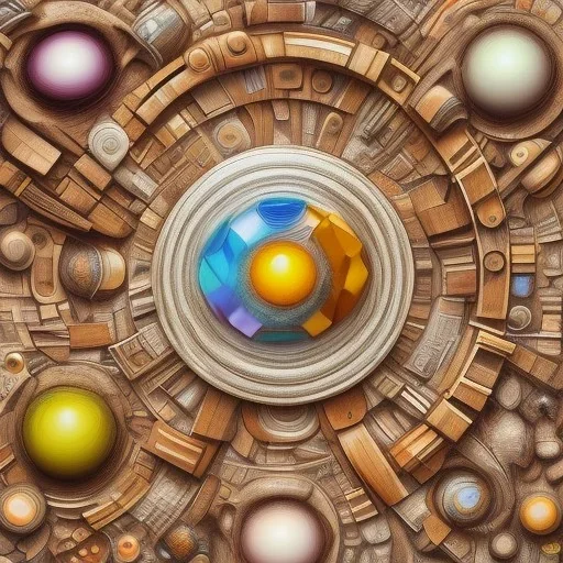 Wood, pastel colors, crepusculare, monde, stone cold, spirale, eye olive,comete, spiner, brown, yelow, white, red, cubes, cups, abstract art,creme,